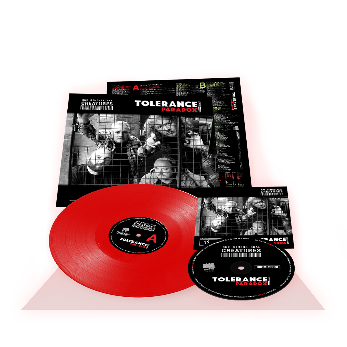 Tolerance Paradox Album on Vinyl Record and CD Discs and Inserts
